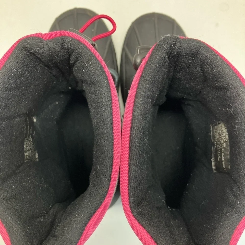 Totes “Jillian” Girl’s Winter/Cold Weather/Snow Boots,  2 Medium, Black/Pink